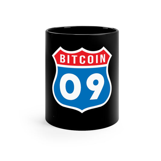 Route BTC Black Coffee Mug, 11oz