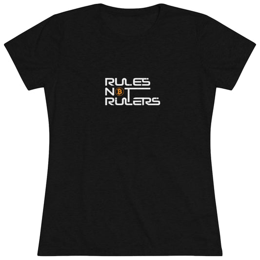 Rules Not Rulers Women's Triblend Tee