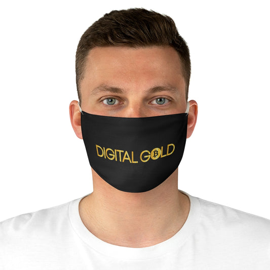 Digital Gold Fabric Face Mask