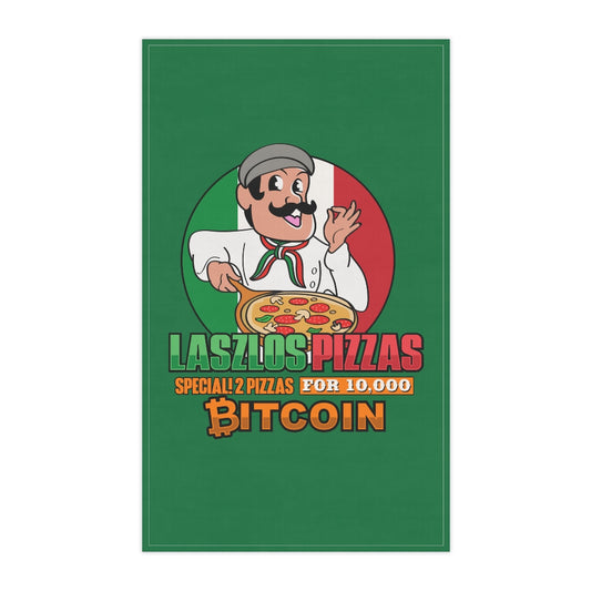 Bitcoin Pizza Day Kitchen Towel