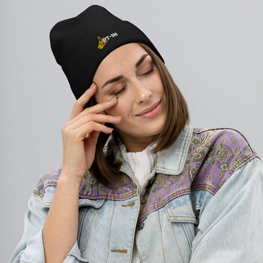 Opt-In Embroidered Beanie