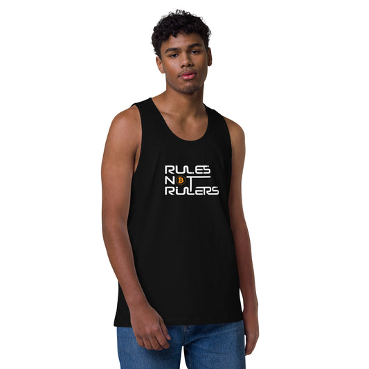 Rules Not Rulers Men’s premium tank top