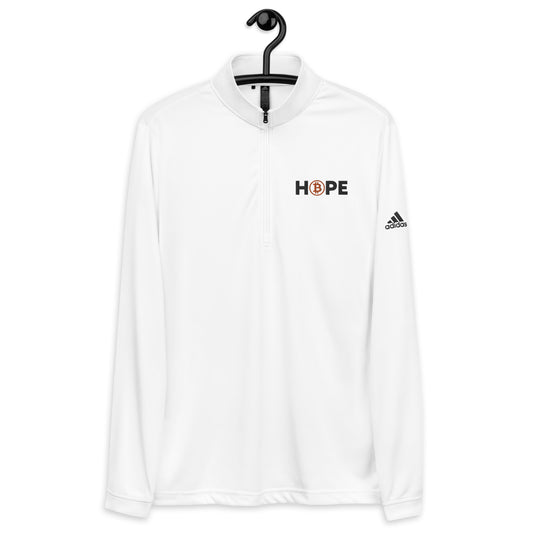 Hope White Quarter zip pullover