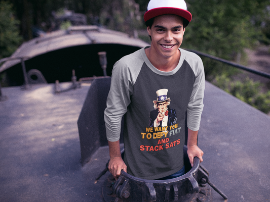 Uncle Sam 3\4 Sleeve Baseball Tee