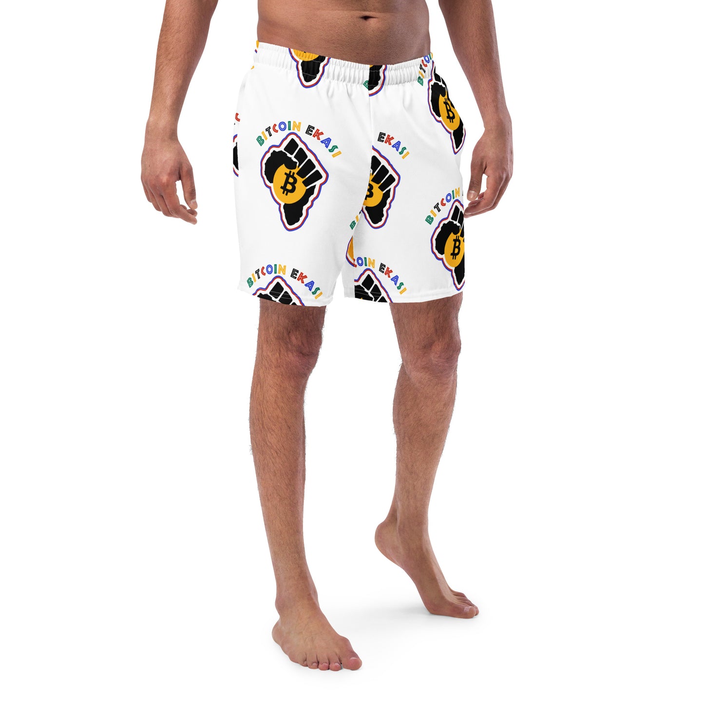 Bitcoin Ekasi Men's swim trunks