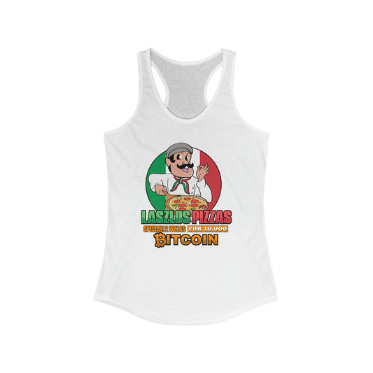 Bitcoin Pizza Day Women's Ideal Racerback Tank