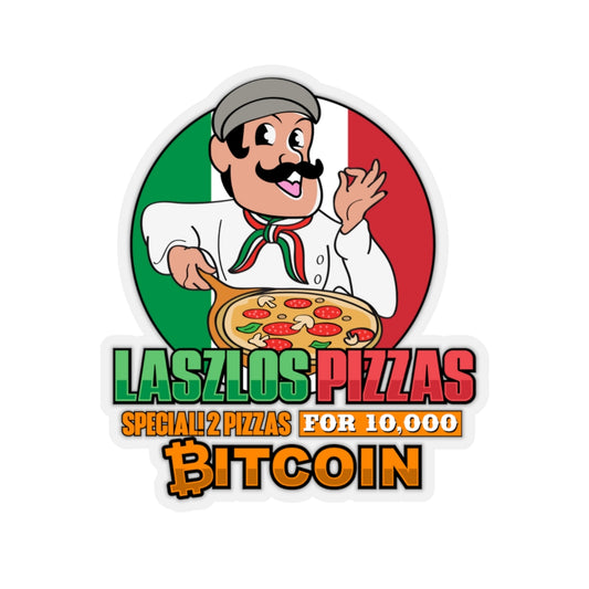 Bitcoin Pizza Day Kiss-Cut Stickers