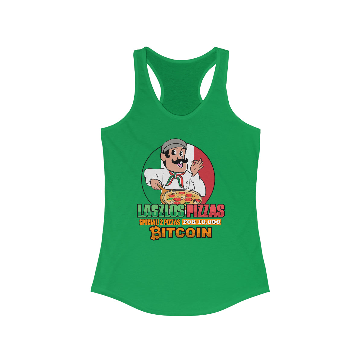 Bitcoin Pizza Day Women's Ideal Racerback Tank