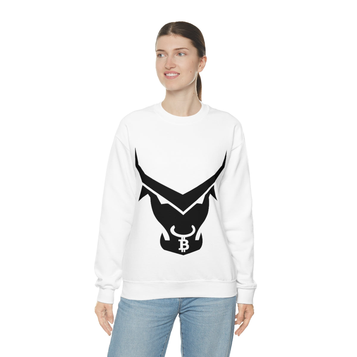 The BTC Bull Heavy Blend™ Crewneck Sweatshirt