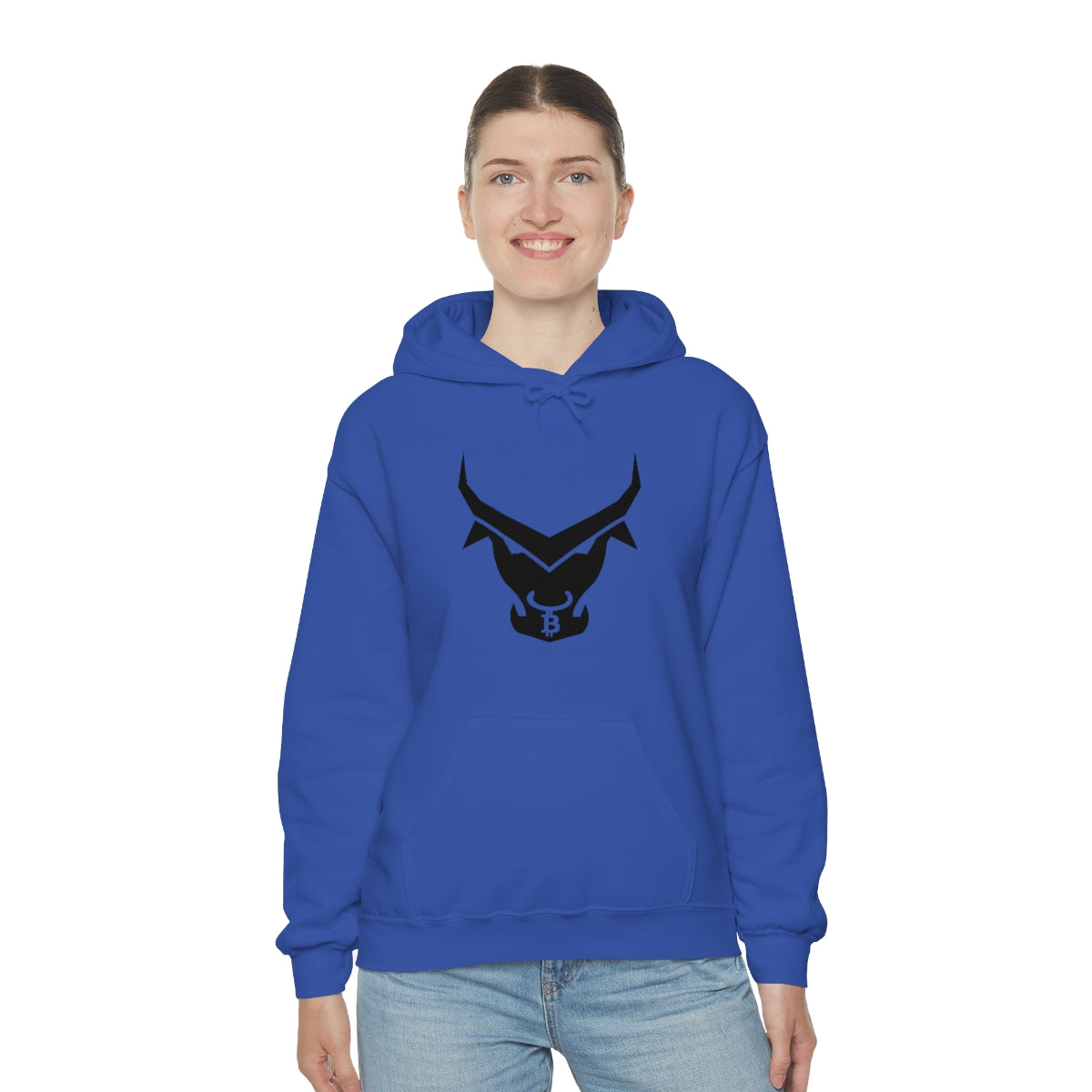 The BTC Bull Heavy Blend™ Hooded Sweatshirt