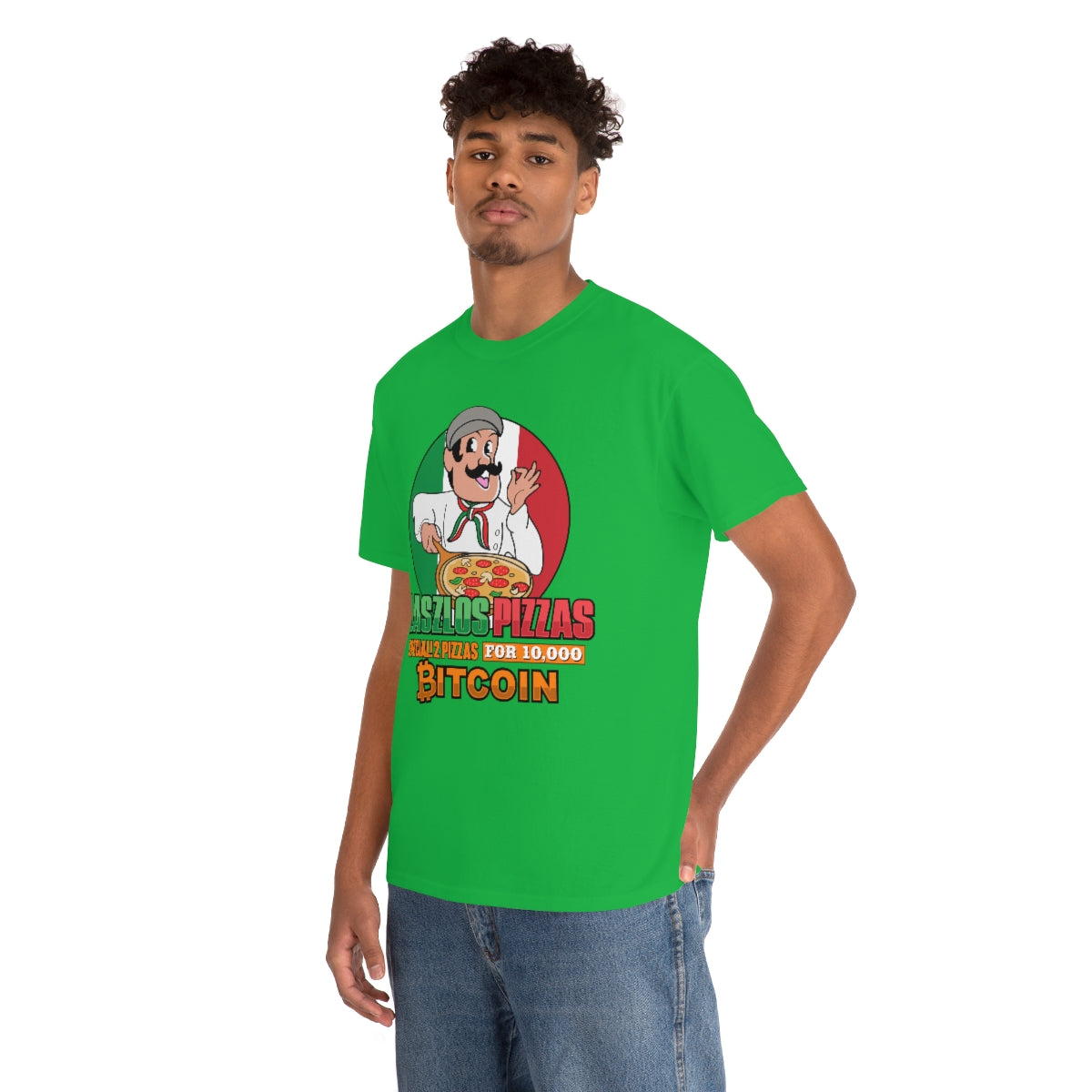 Bitcoin Pizza Day Heavy Cotton Tee