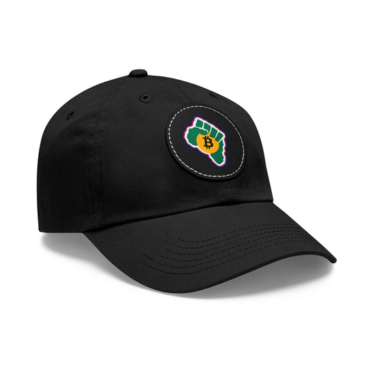 Bitcoin Ekasi SA Colors Hat with Leather Patch (Round)