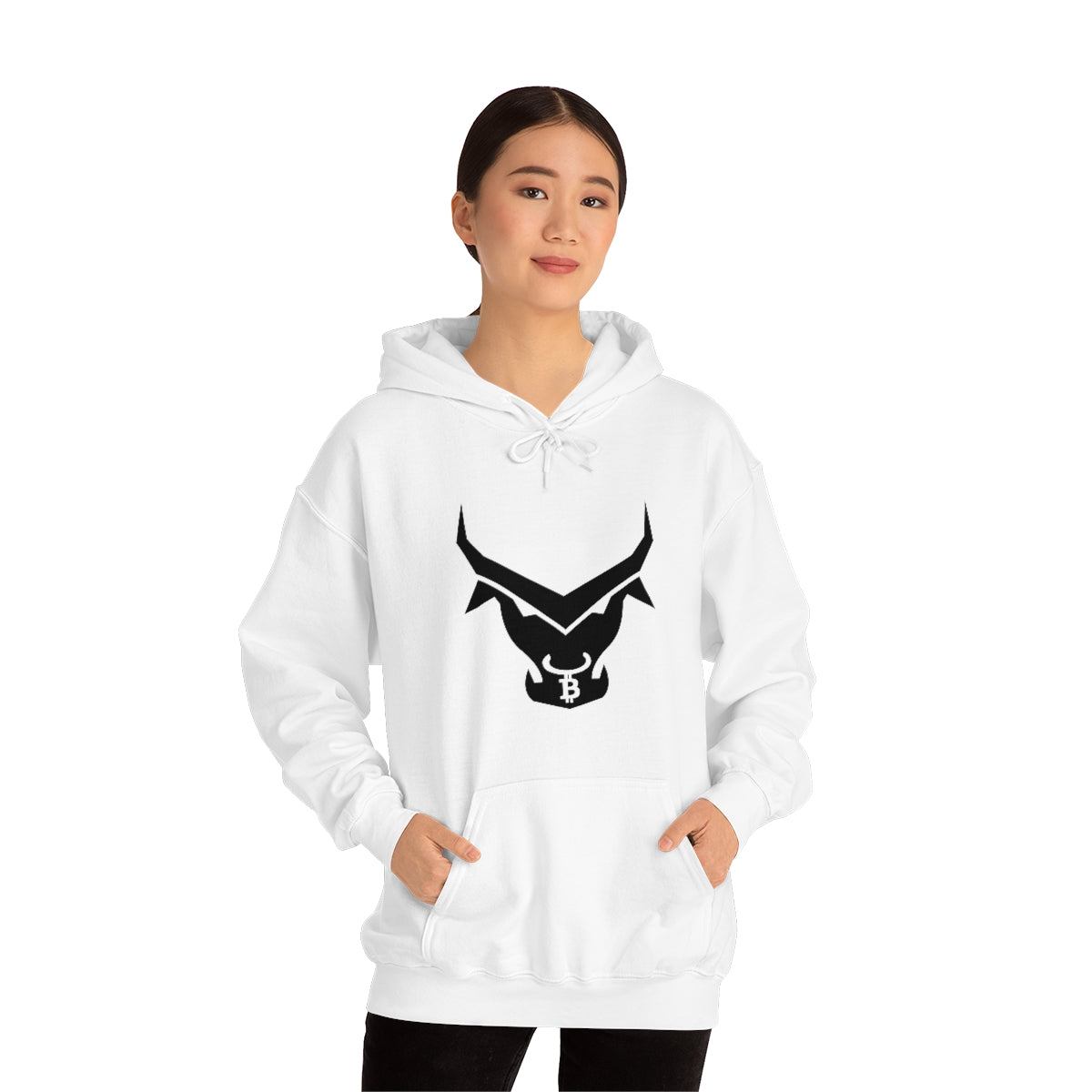 The BTC Bull Heavy Blend™ Hooded Sweatshirt