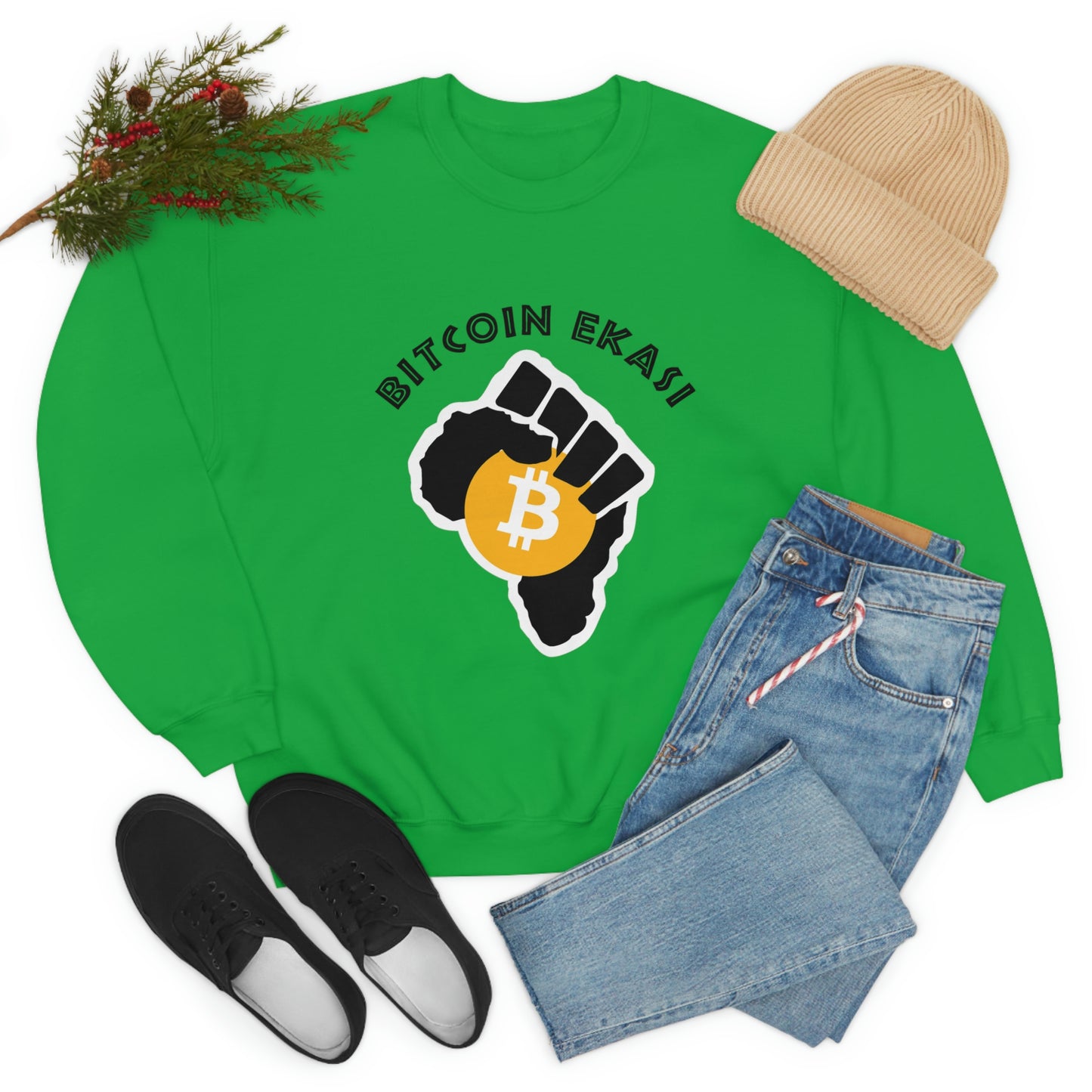 Vintage Bitcoin Ekasi Crewneck Sweatshirt