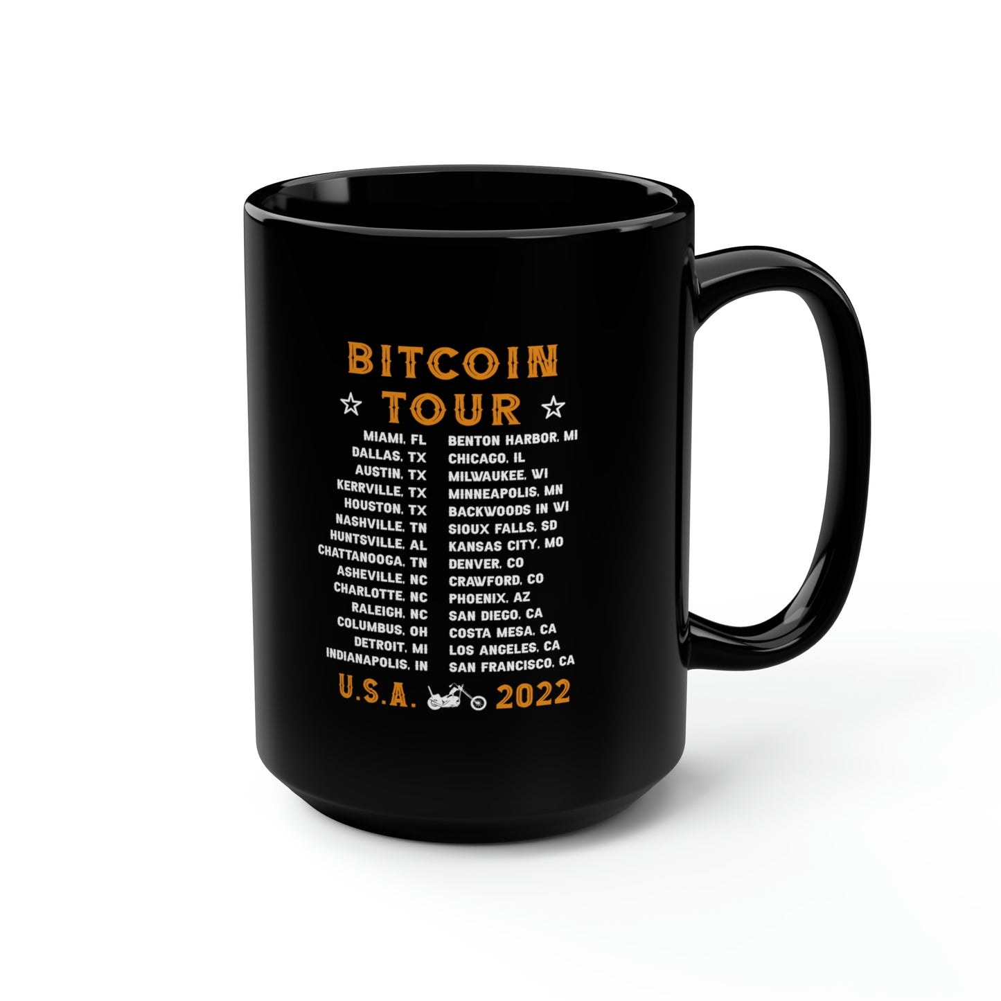 FREEDOM MONEY Black Mug, 15oz