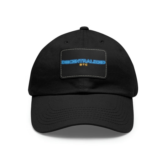 Decentralized  Hat with Leather Patch