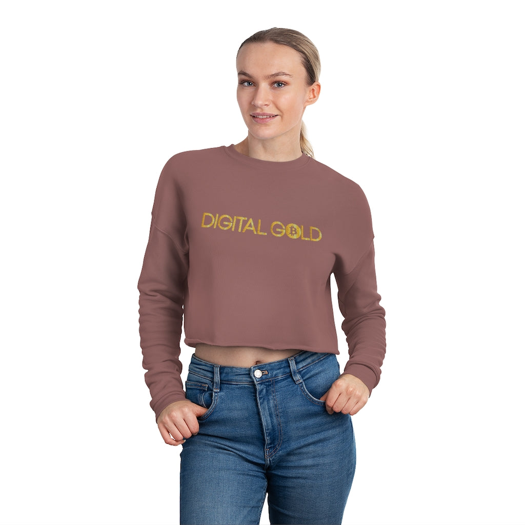 Digital Gold Women's Cropped Sweatshirt