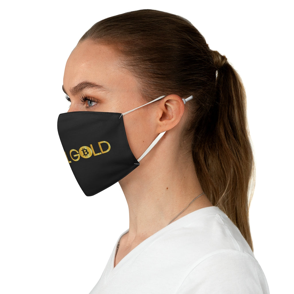 Digital Gold Fabric Face Mask