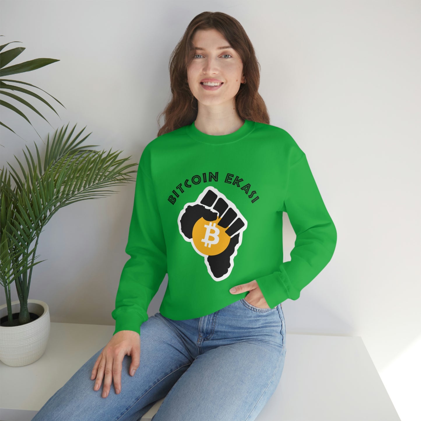 Vintage Bitcoin Ekasi Crewneck Sweatshirt