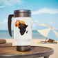 BTC Africa Stainless Steel Travel Mug with Handle, 14oz