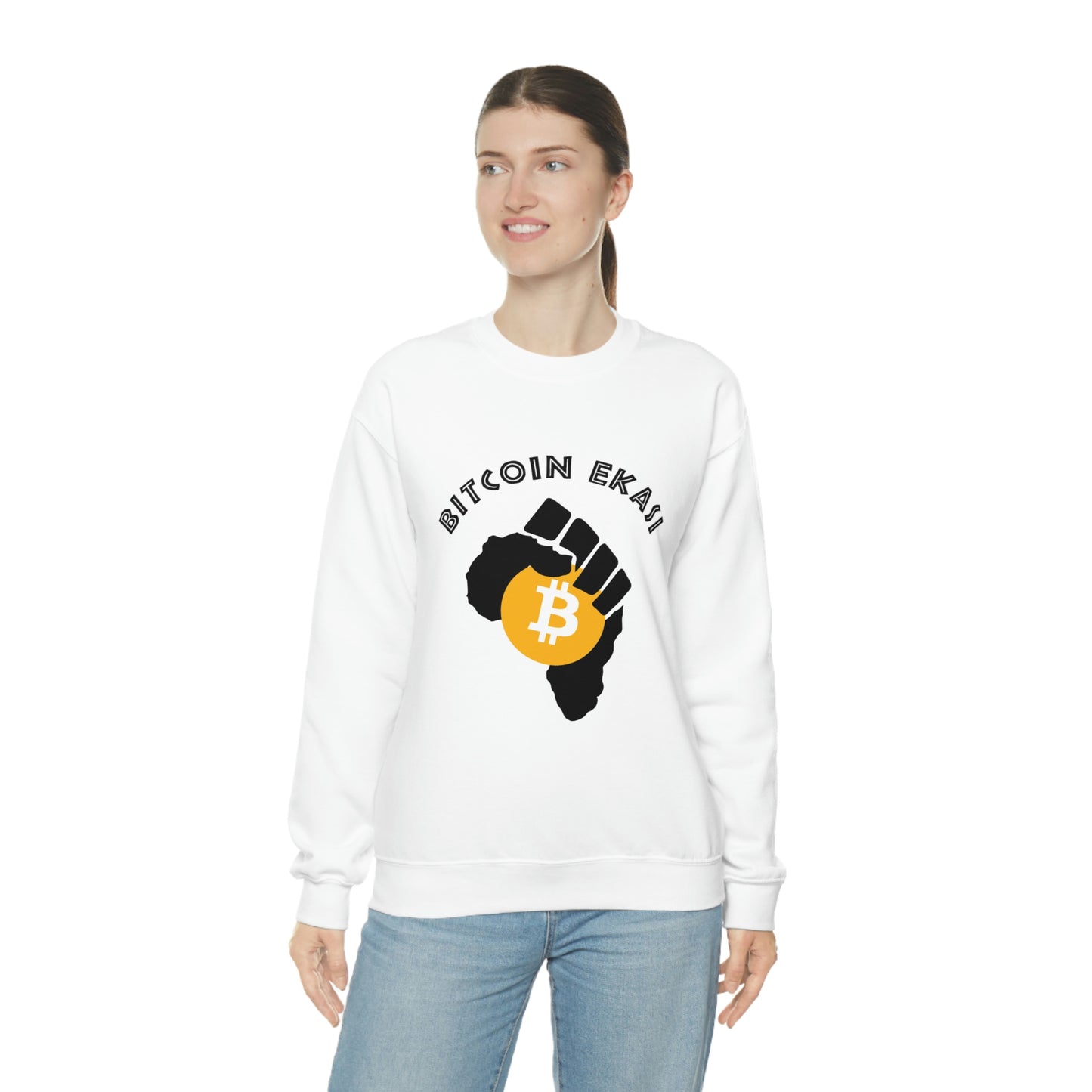 Vintage Bitcoin Ekasi Crewneck Sweatshirt