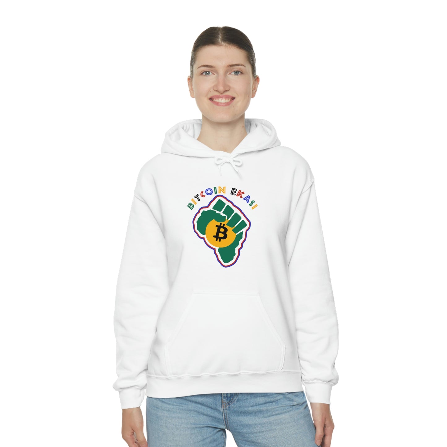 Bitcoin Ekasi SA Colors Hooded Sweatshirt