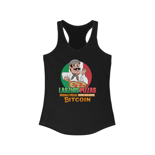 Bitcoin Pizza Day Women's Ideal Racerback Tank