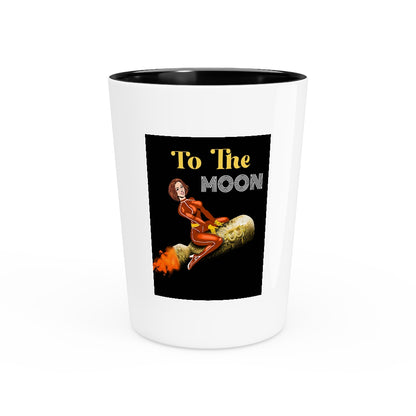 Going to the Moon Shot Glass