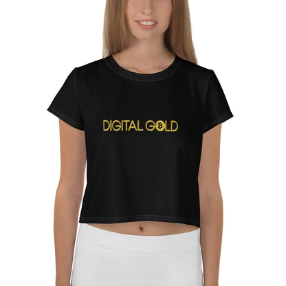 Digital Gold Crop Tee