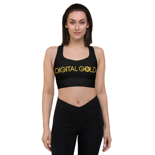 Digital Gold Longline sports bra