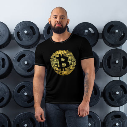 Bitcoin in 50 Words Men's Athletic T-shirt