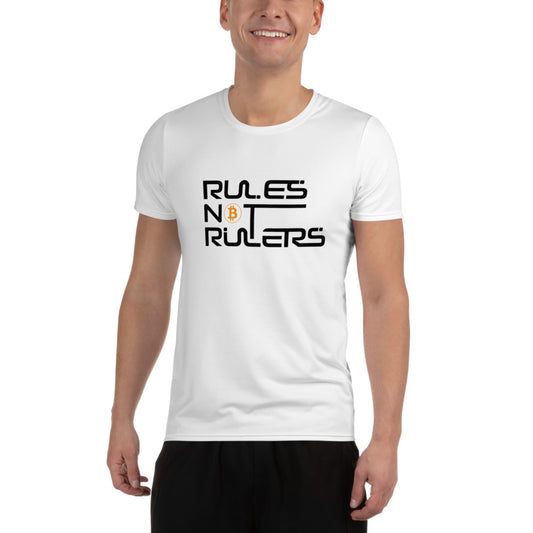 Rules Not Rulers Men's Athletic T-shirt