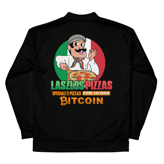 Bitcoin Pizza Day Unisex Bomber Jacket