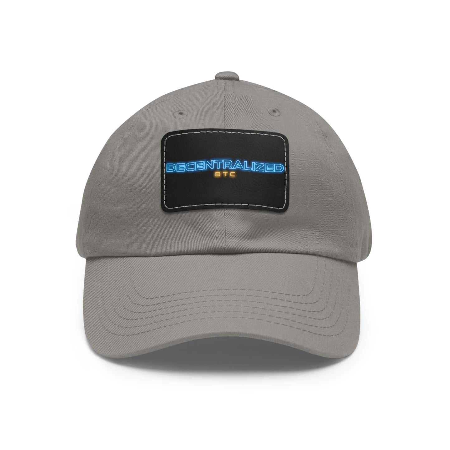 Decentralized  Hat with Leather Patch