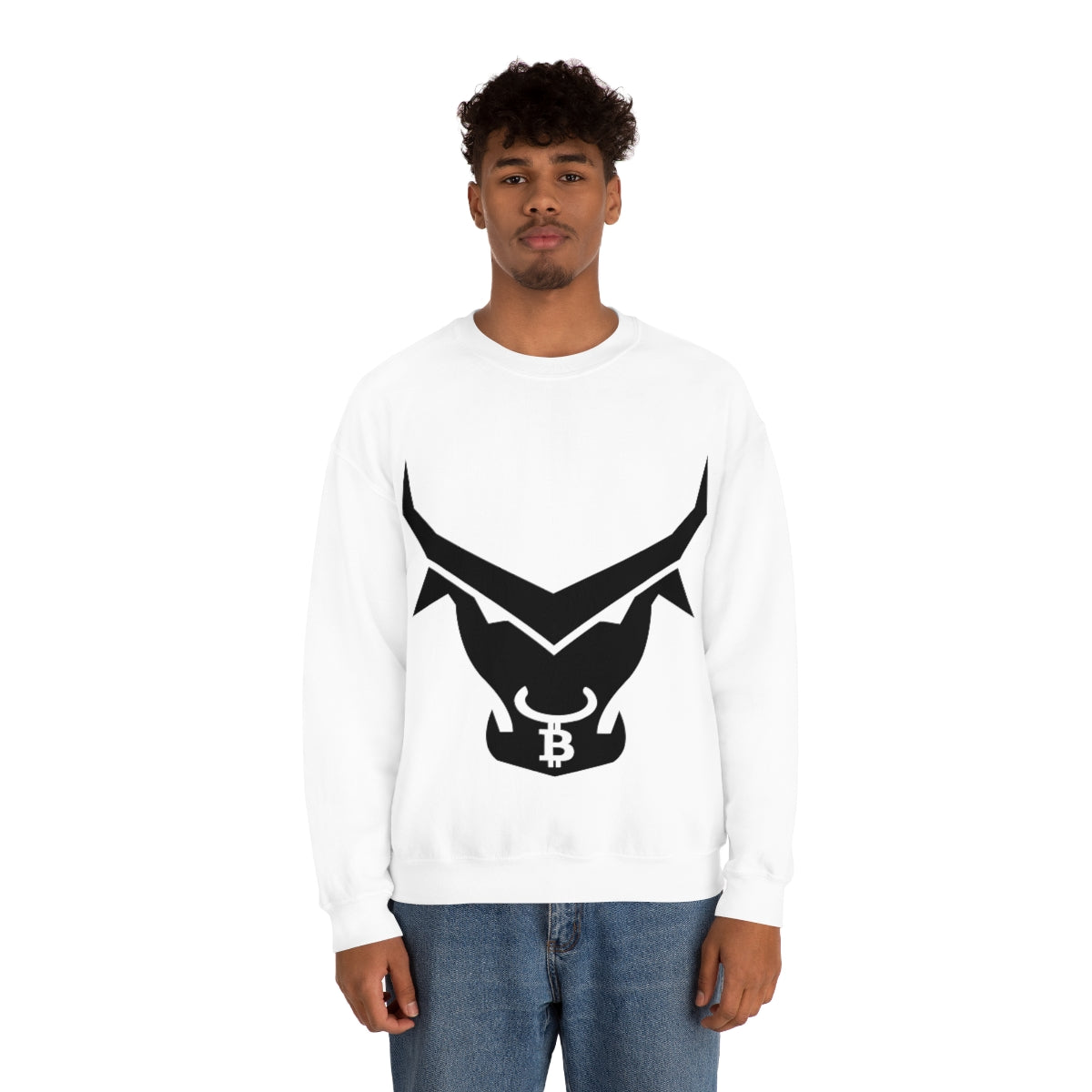 The BTC Bull Heavy Blend™ Crewneck Sweatshirt