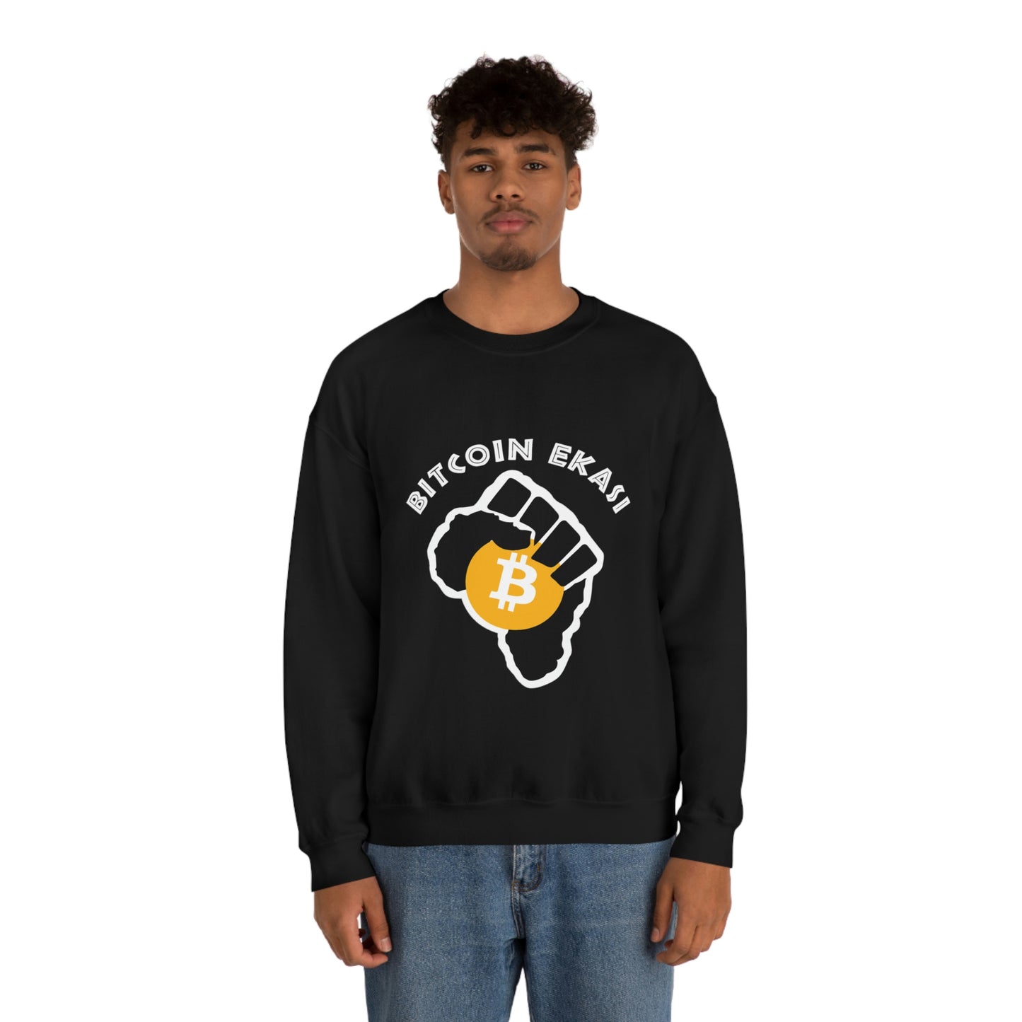 Vintage Bitcoin Ekasi Crewneck Sweatshirt