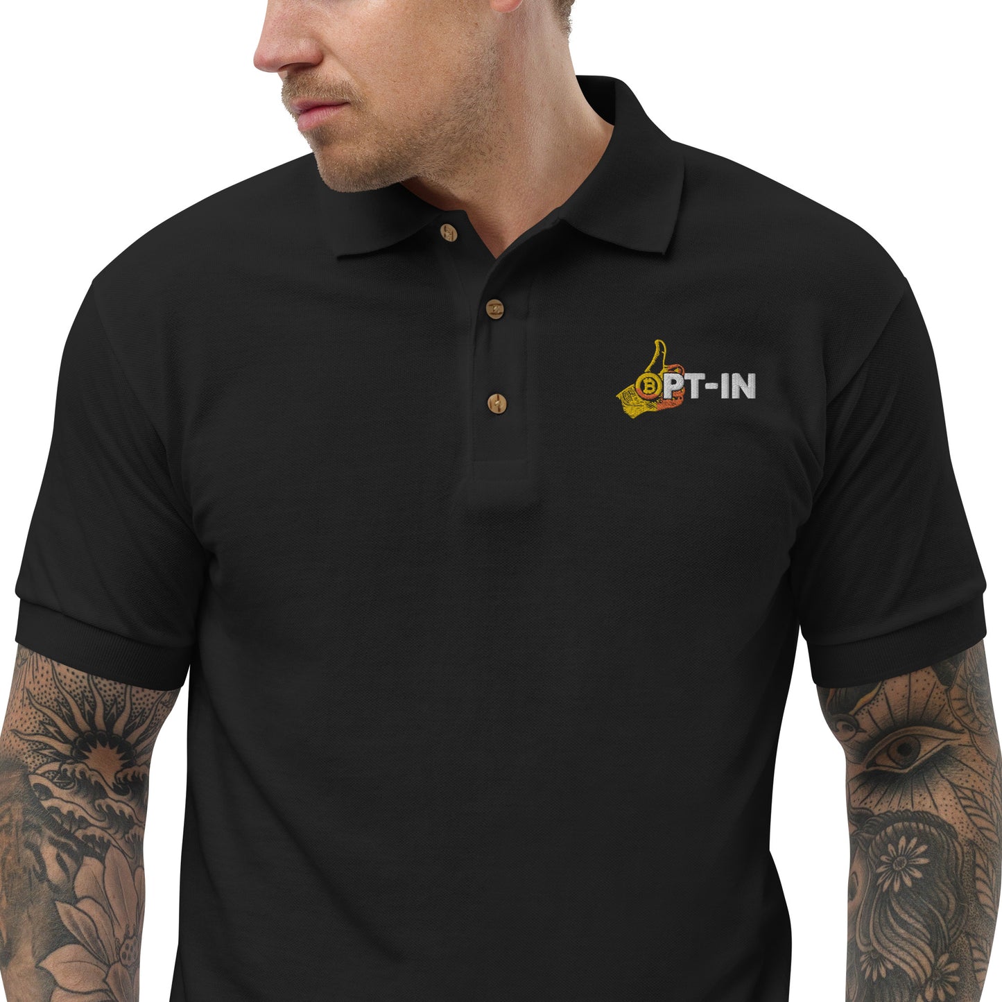 Opt-In Embroidered Polo Shirt