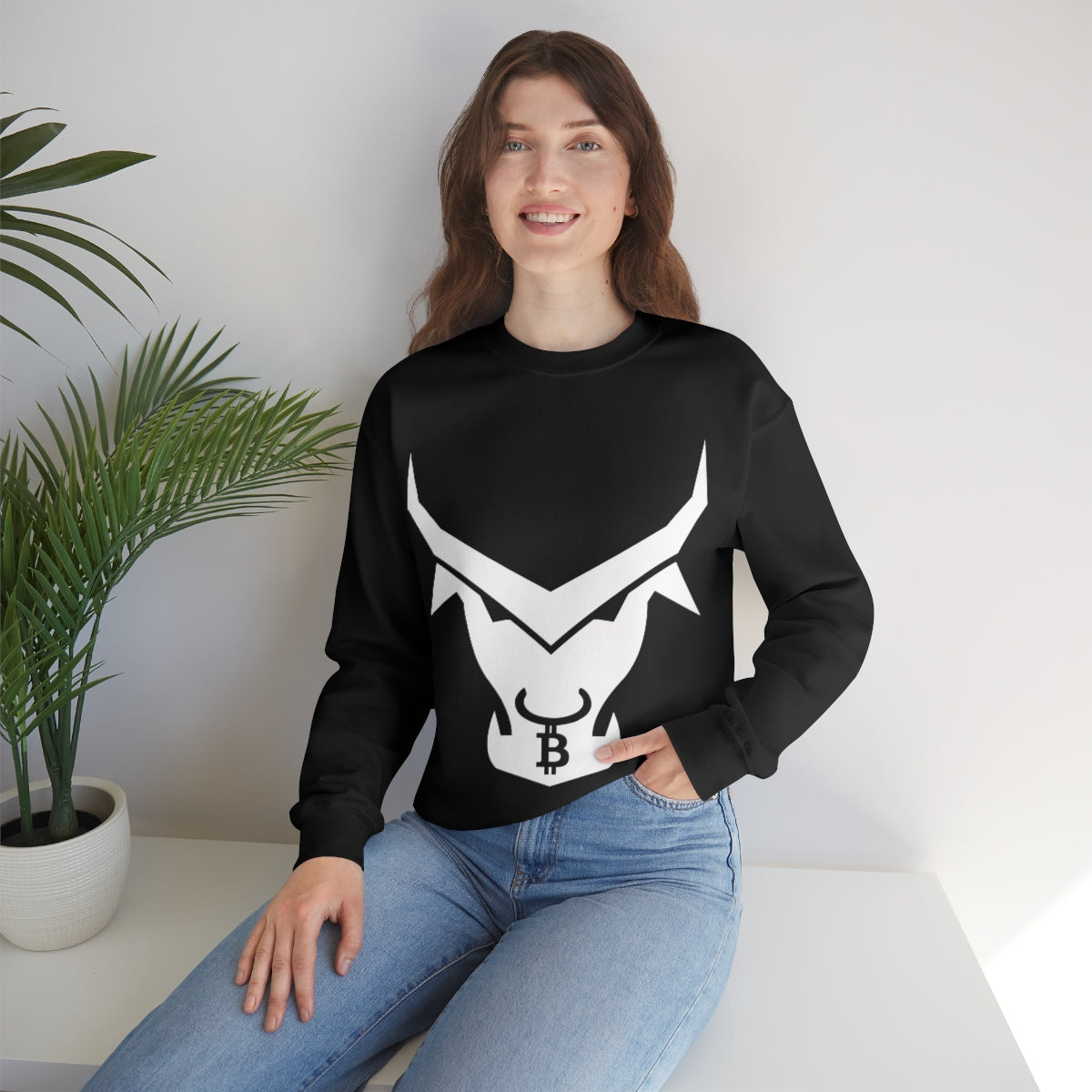 The BTC Bull Heavy Blend™ Crewneck Sweatshirt