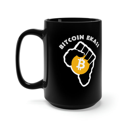 Bitcoin Ekasi Black Mug 15oz