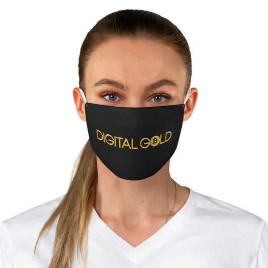 Digital Gold Fabric Face Mask