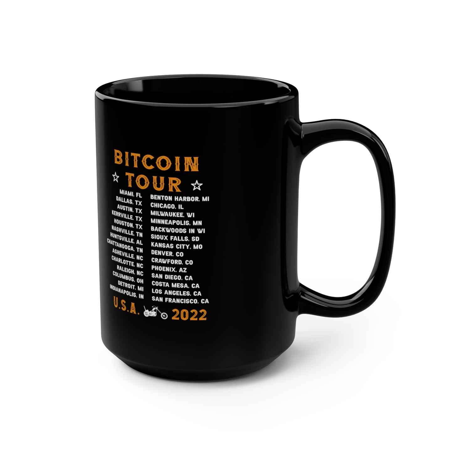 FREEDOM MONEY Black Mug, 15oz