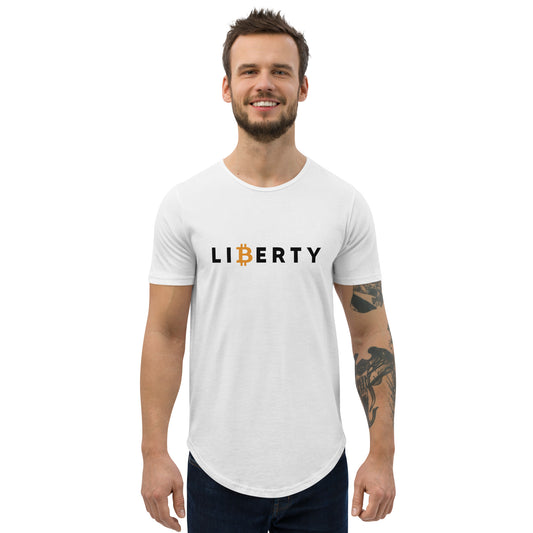 Liberty Light Men's Curved Hem T-Shirt