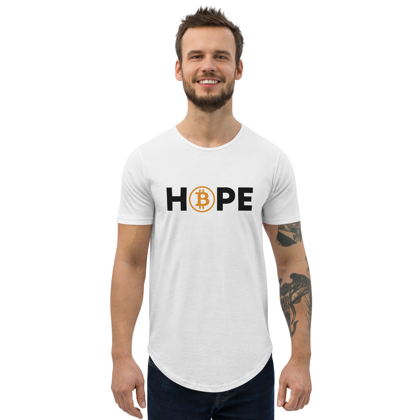 Hope Men's Curved Hem T-Shirt