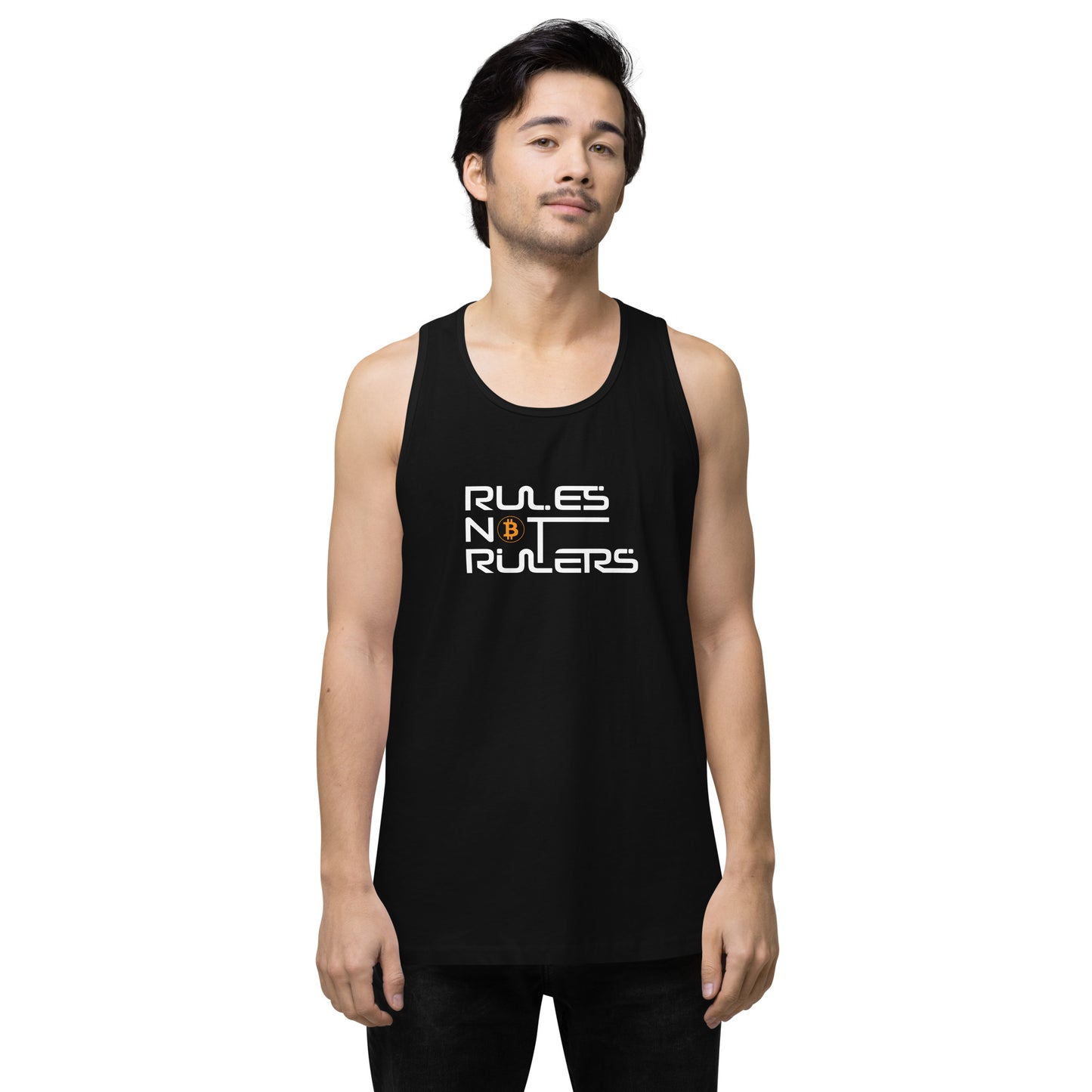 Rules Not Rulers Men’s premium tank top