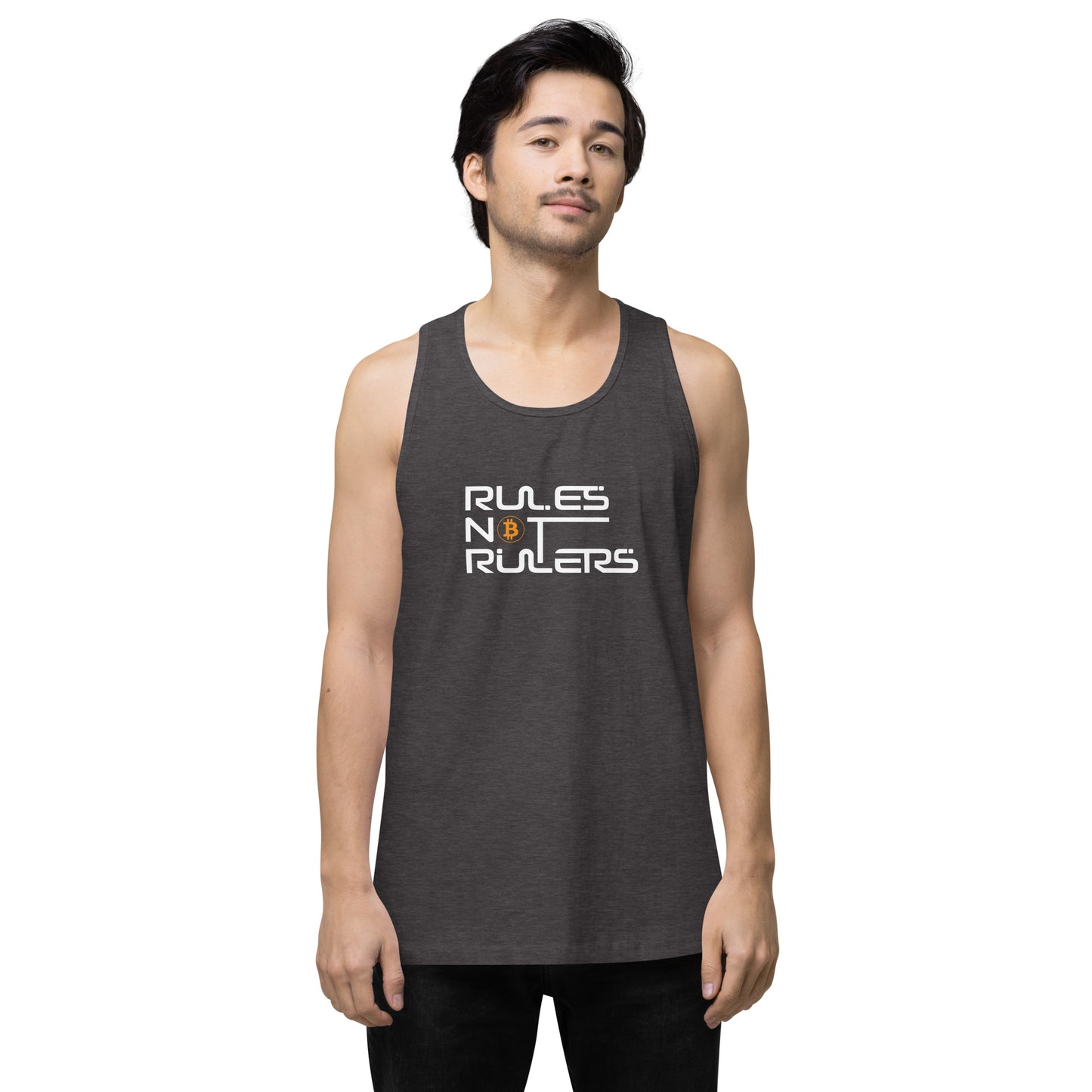 Rules Not Rulers Men’s premium tank top