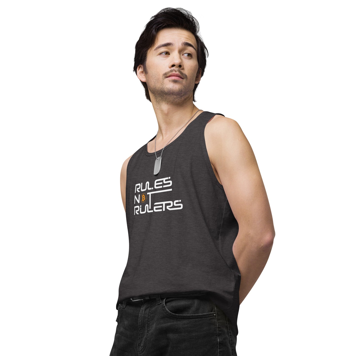 Rules Not Rulers Men’s premium tank top