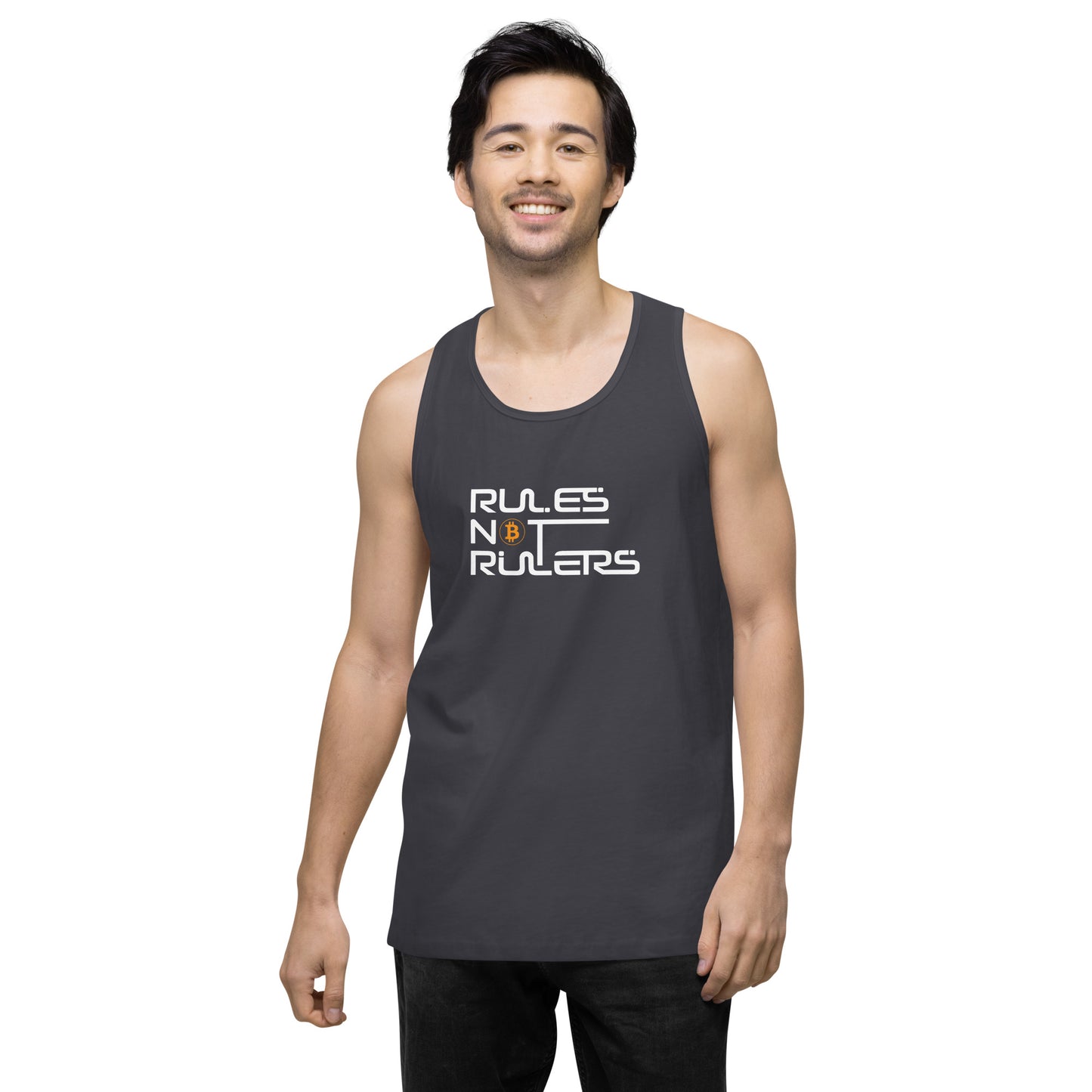 Rules Not Rulers Men’s premium tank top