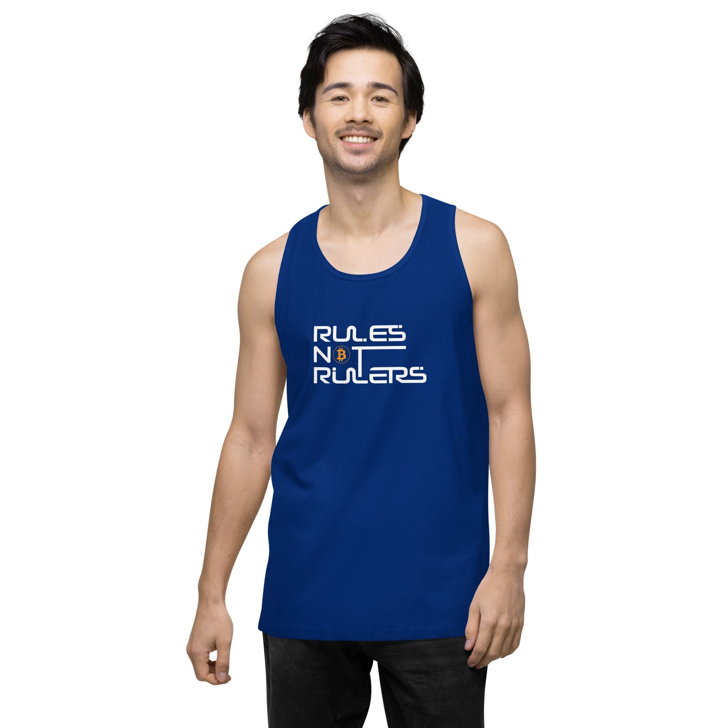 Rules Not Rulers Men’s premium tank top