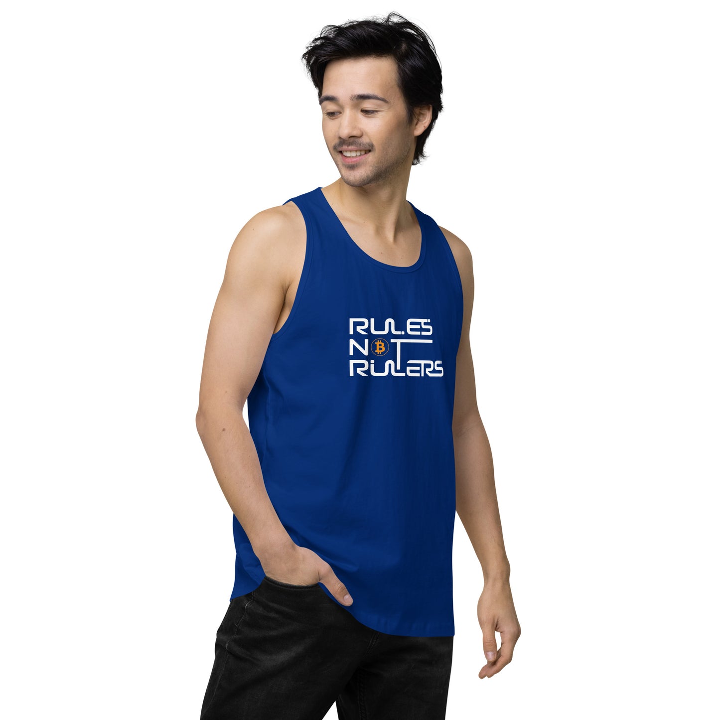 Rules Not Rulers Men’s premium tank top