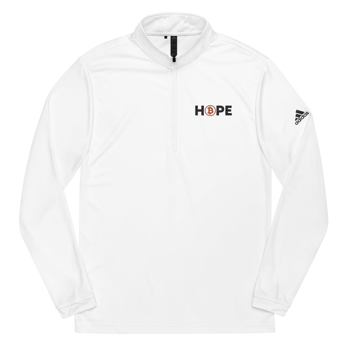 Hope White Quarter zip pullover